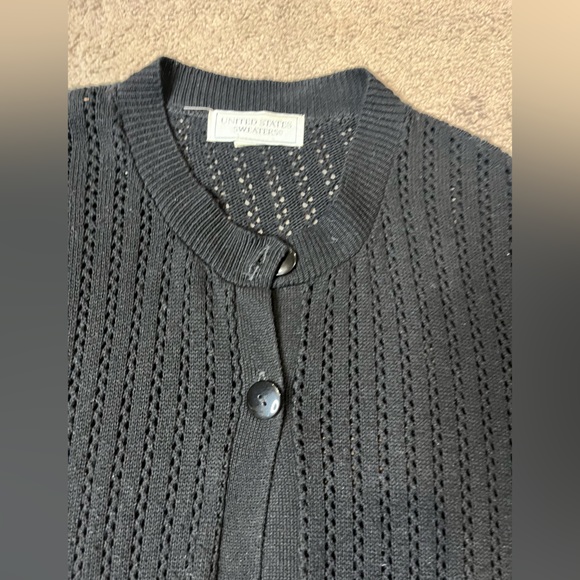 United States black mesh sweater - Picture 7 of 12